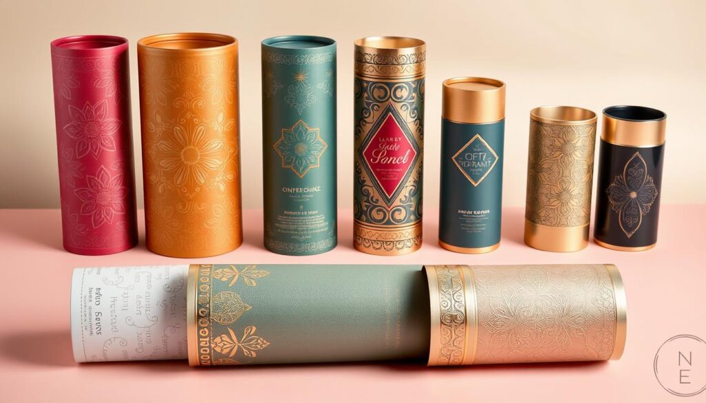 decorative finishes for paper tubes