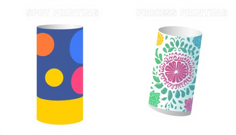 Spot and Process Printing for Paper Tube