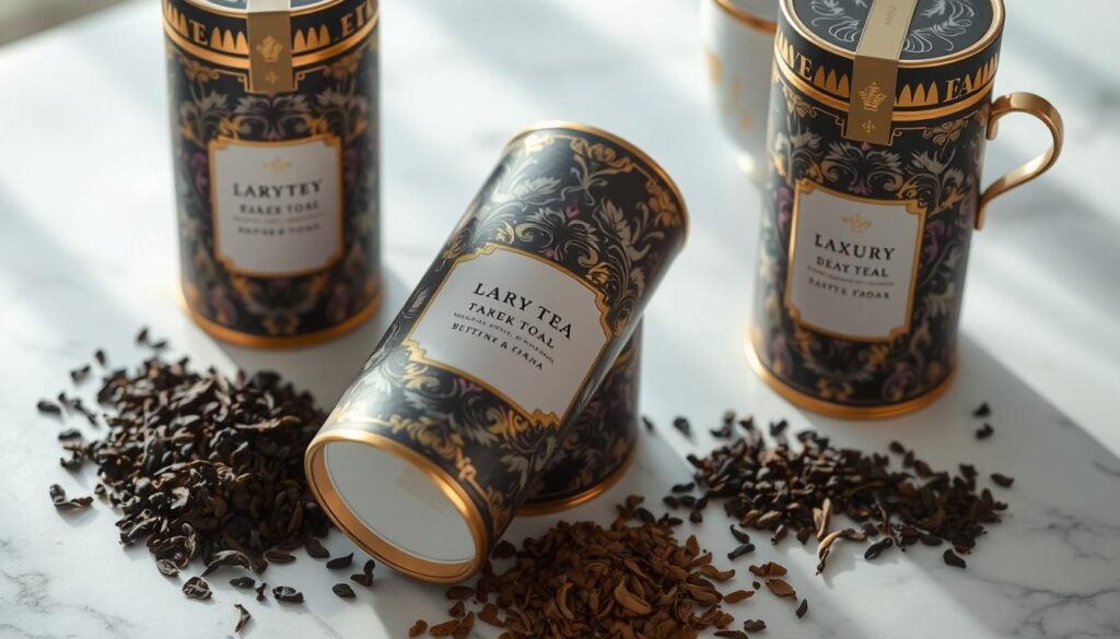 luxury tea brand packaging