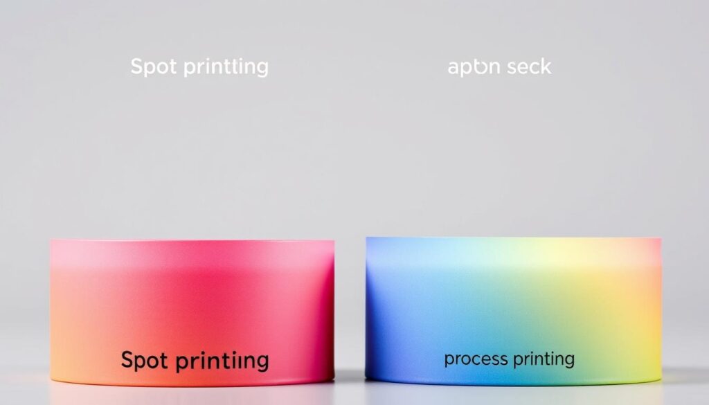 spot and process printing for paper tube